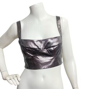 Superdown Women's Bustier Bra Crop Top Sleeveless Size S Club wear Party Y2K